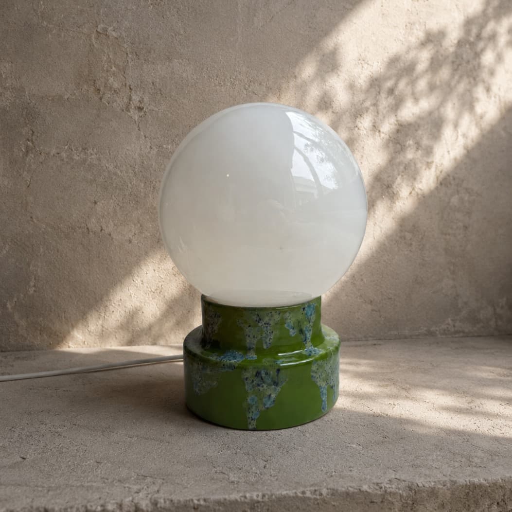 Lámpara Globo Piedra
