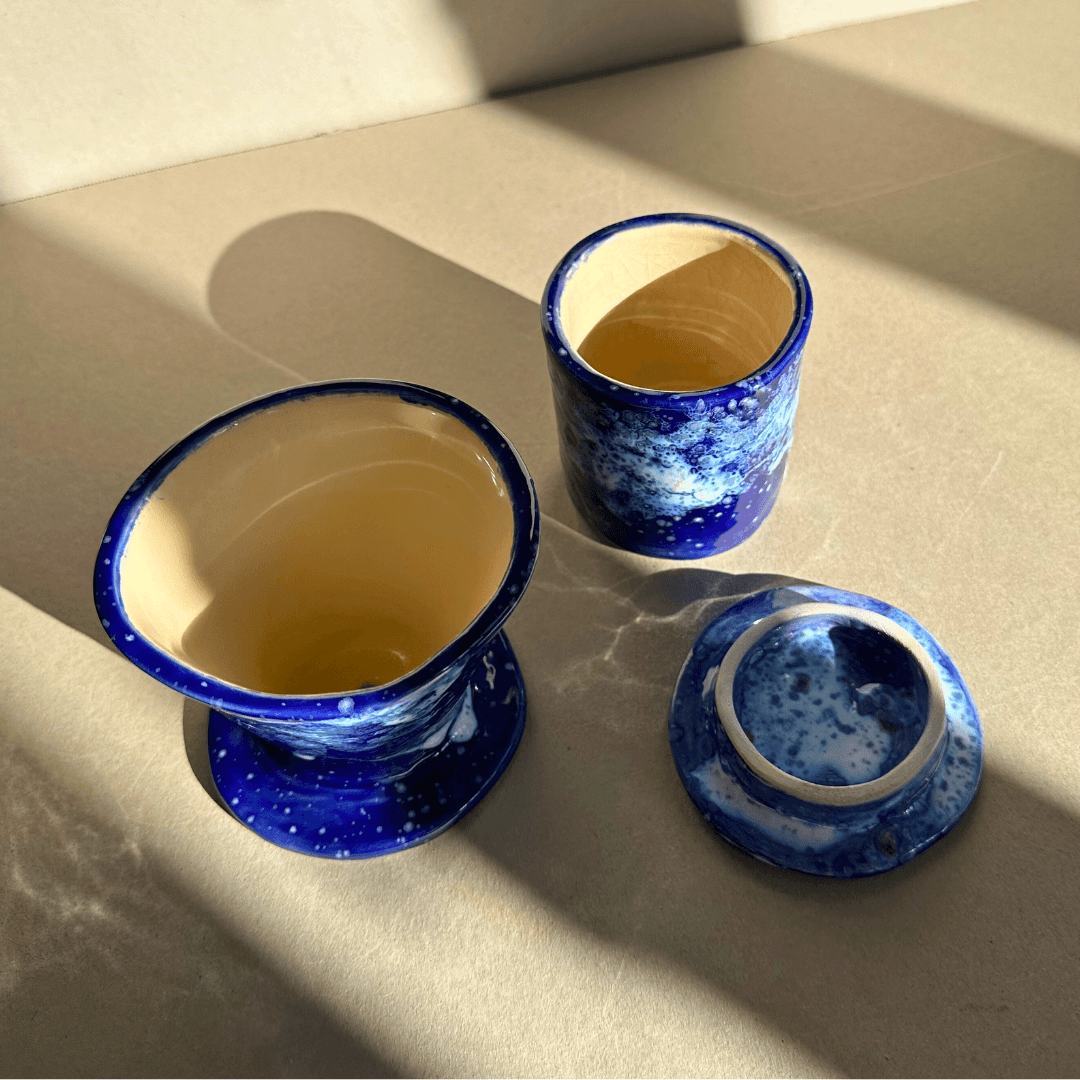 Cafetera Azul Galaxia
