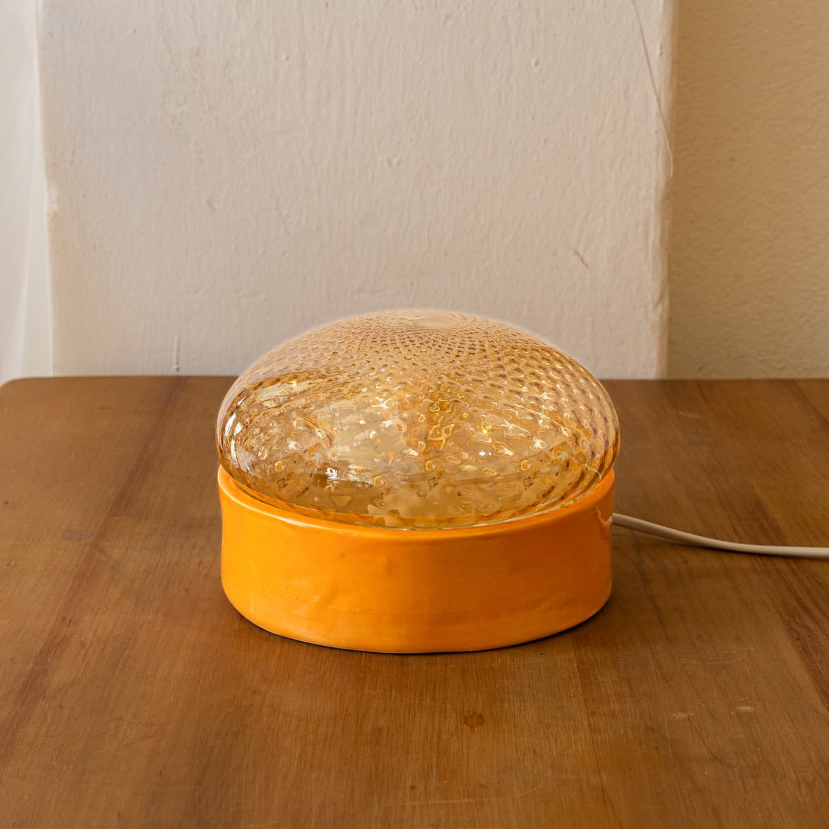 Lámpara Naranja Vidrio