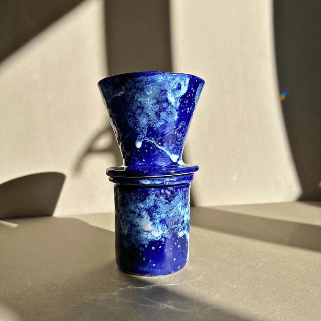 Cafetera Azul Galaxia